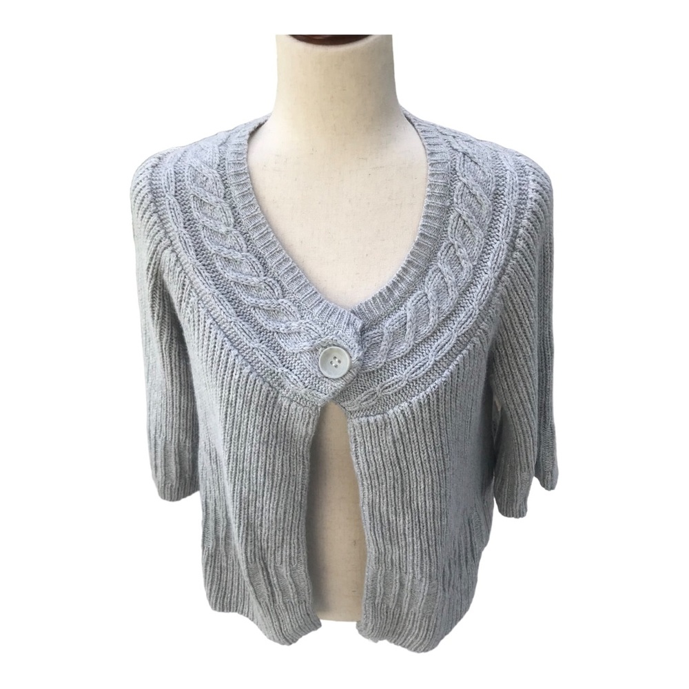 WHBM Silver Cardigan NWT